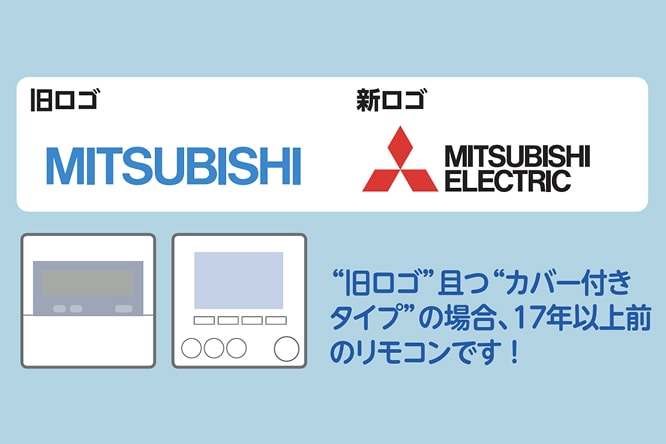 旧ロゴ且つカバー付きタイプの場合、17年以上前のリモコンです！