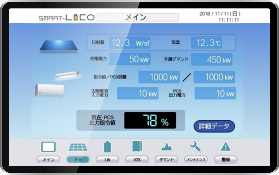デマンド監視機能搭載によりピークカット/シフト制御に対応!