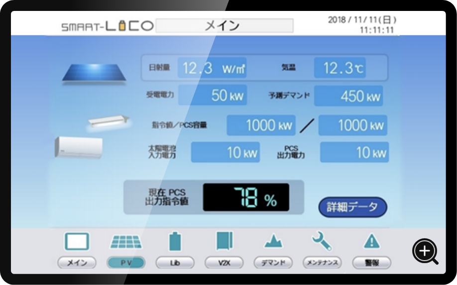 デマンド監視機能搭載によりピークカット／シフト制御に対応！