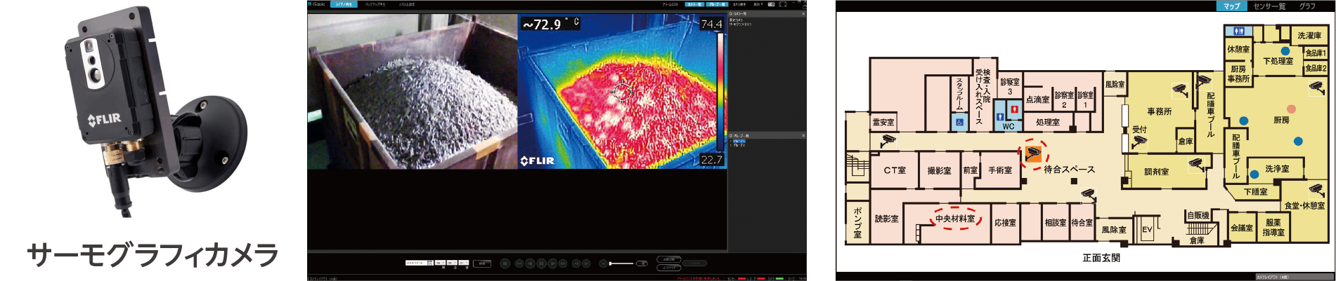 �T�[���J�����ɂ�鉷�x�Ď�