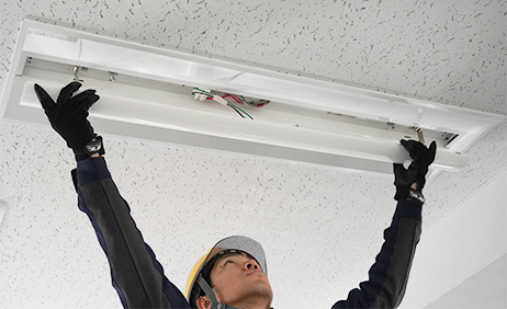 郊外型ドラッグストア照明リニューアル工事