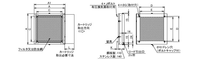 おすすめ 三菱電機 有圧換気扇用システム部材防虫網ユニット ステンレス製FU-50MFS-C その他住宅設備家電 FONDOBLAKA